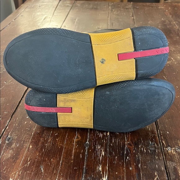 Prada Sport High Top Black Leather Sneakers - Picture 9 of 12